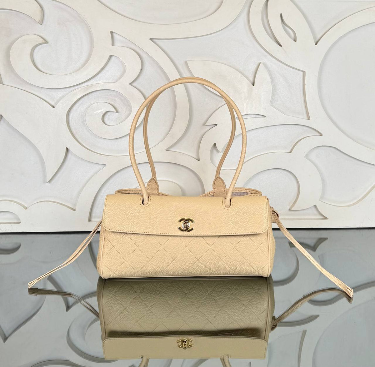 26S East-West Shopping Bag | Beige