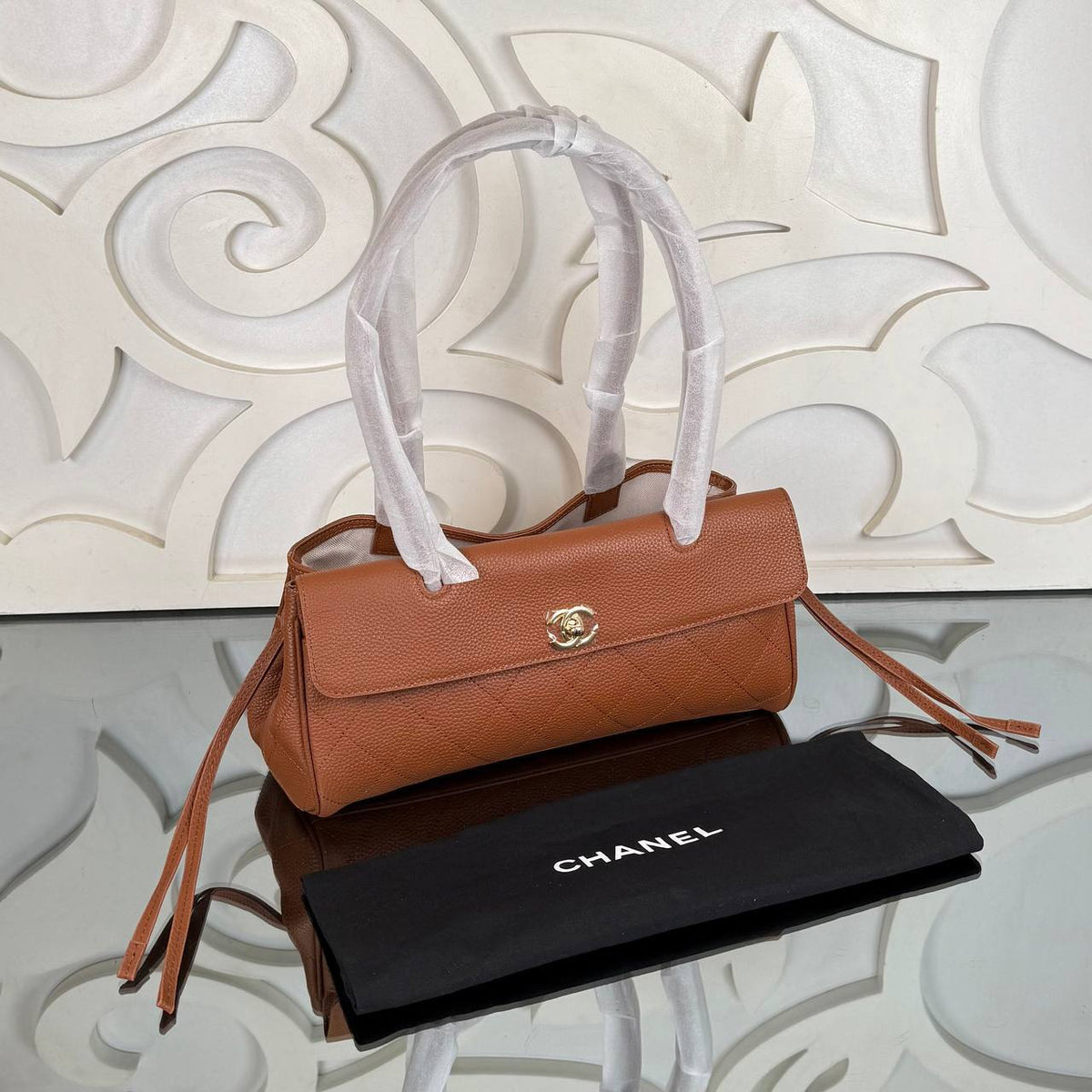 26S East-West Shopping Bag | Brown | packaging view