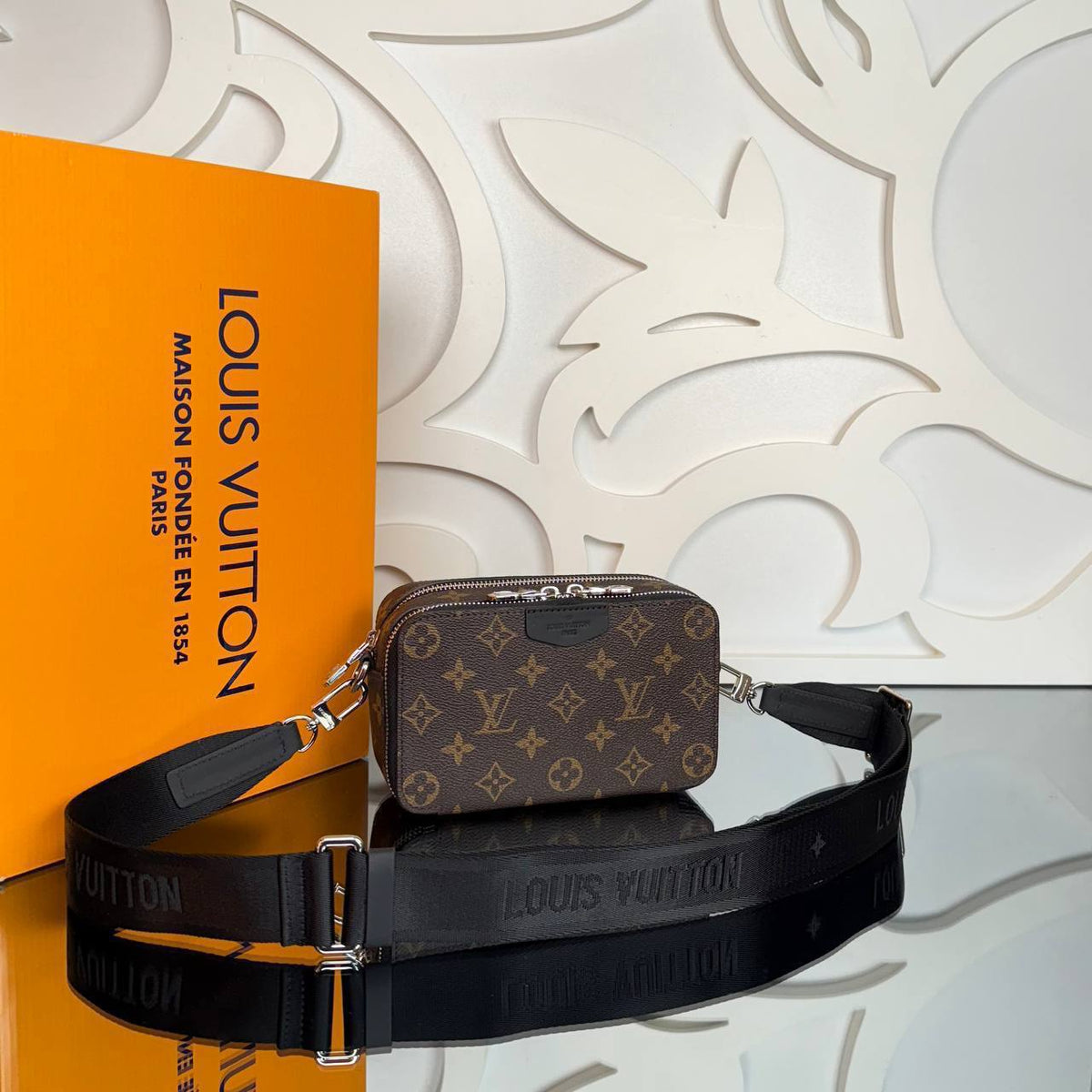 Alpha Wearable Wallet - Brown Monogram