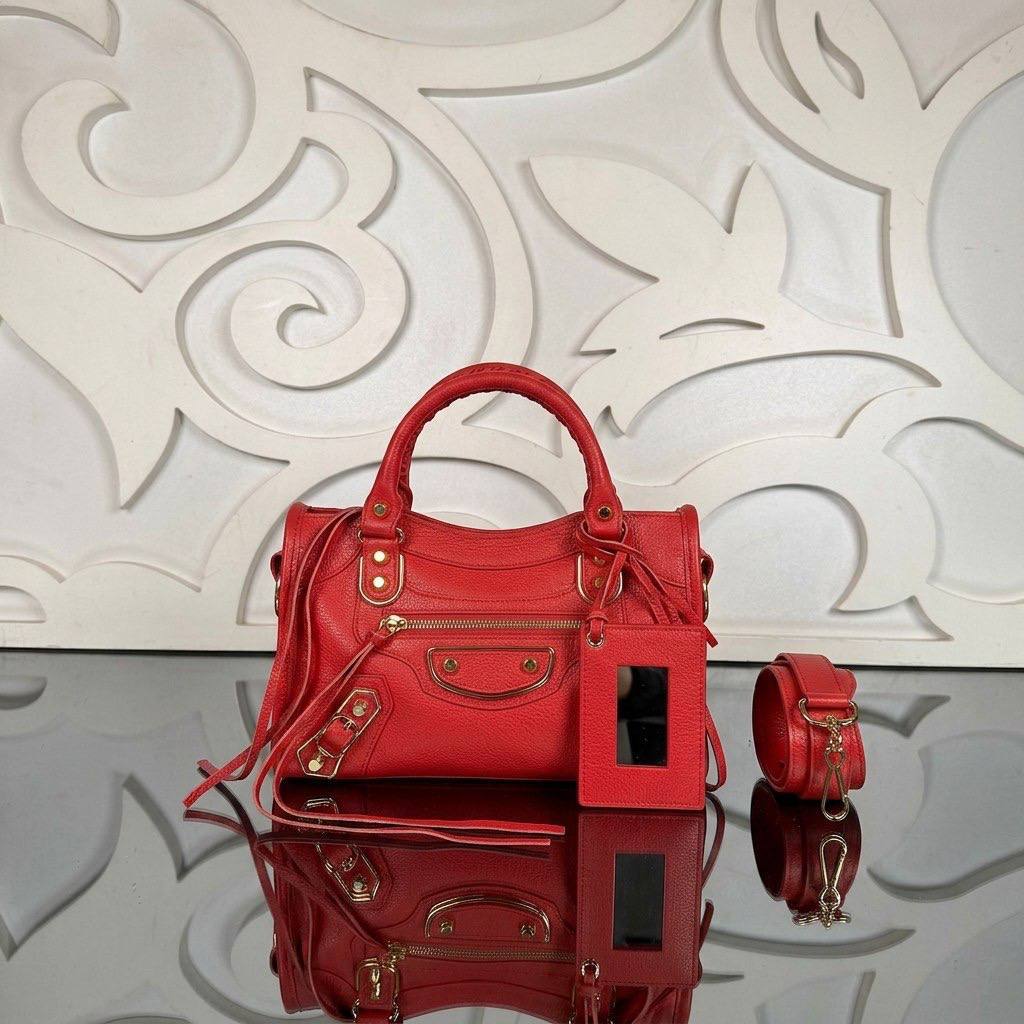 City Bag Small | Red | front view