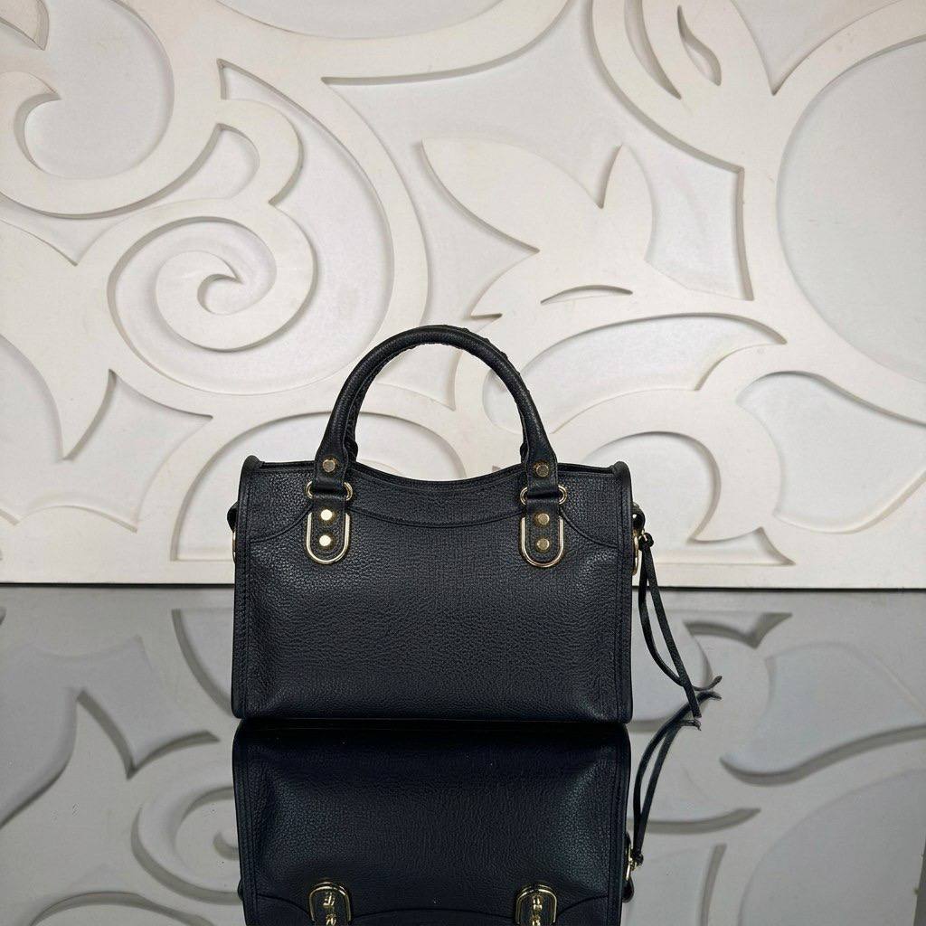 City Bag Small | Black | back view