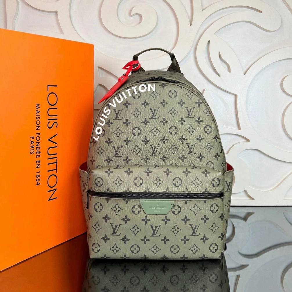 Discovery Backpack | Khaki Monogram | front
