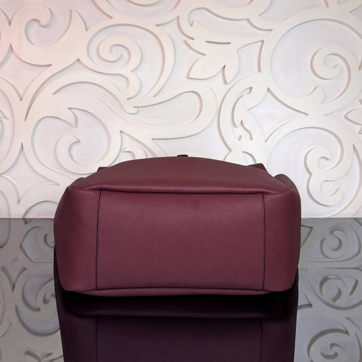 Le 5 À 7 Bea Bag | Burgundy | bottom view