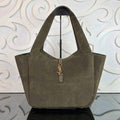 Le 5 À 7 Bea Suede Bag | Olive Suede | front view