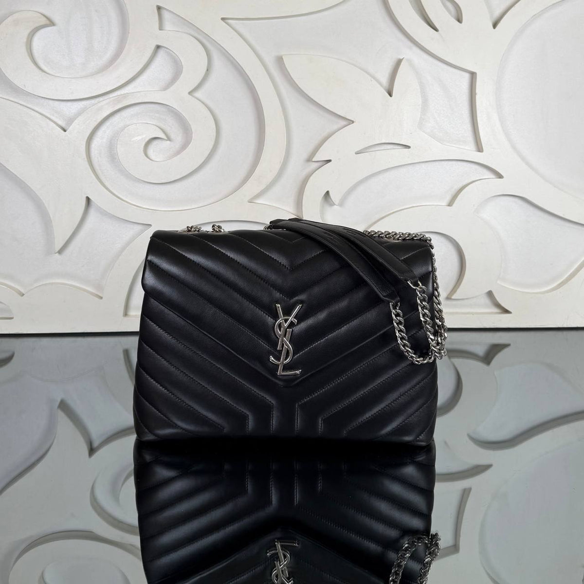 LouLou Bag Big Black Silver
