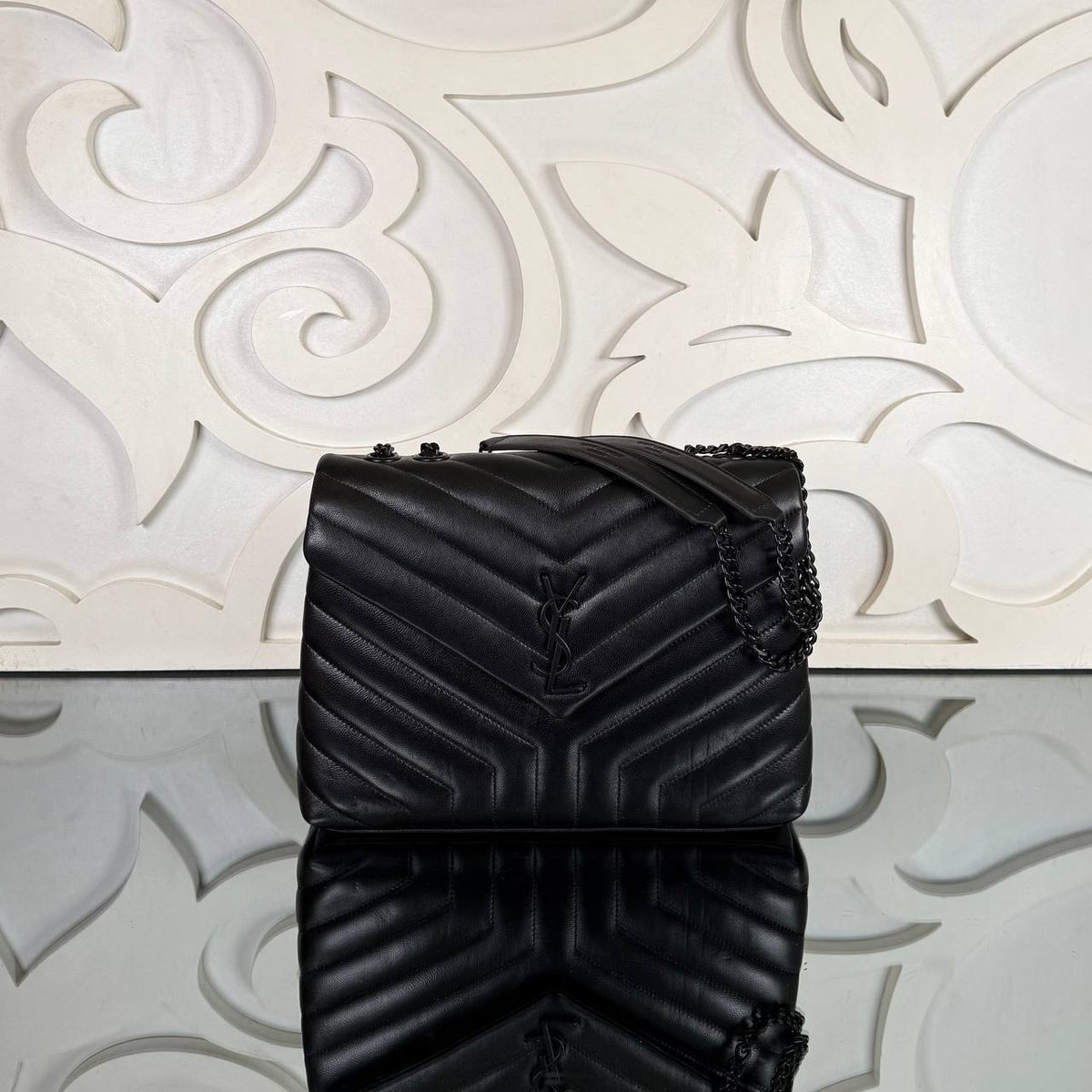 LouLou Bag Big Black Tonal