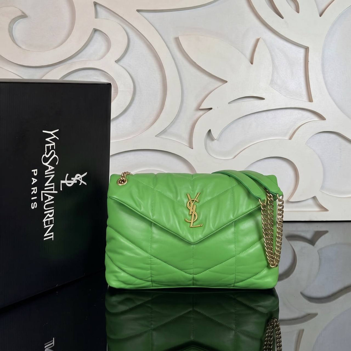 LouLou Puffer Bag Large | Green | view 1