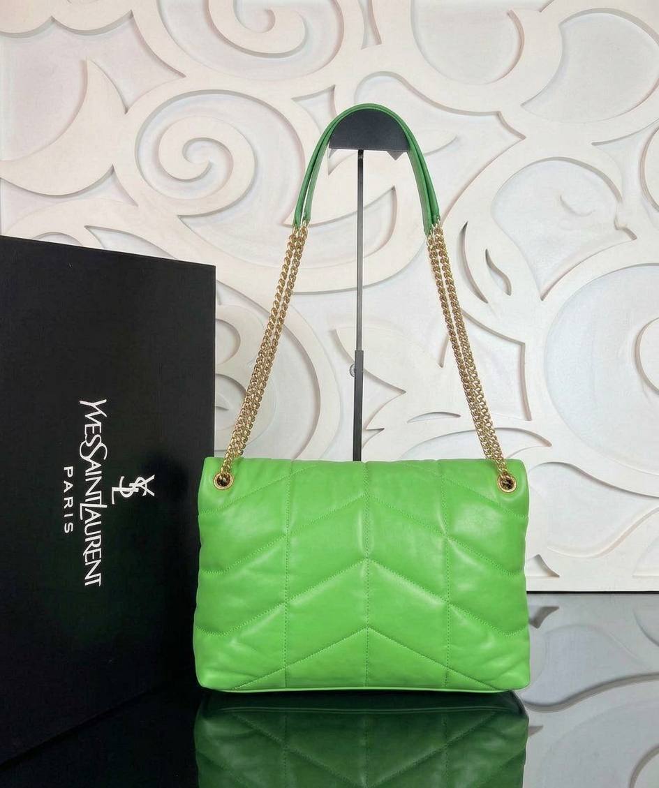 LouLou Puffer Bag Large | Green | view 3