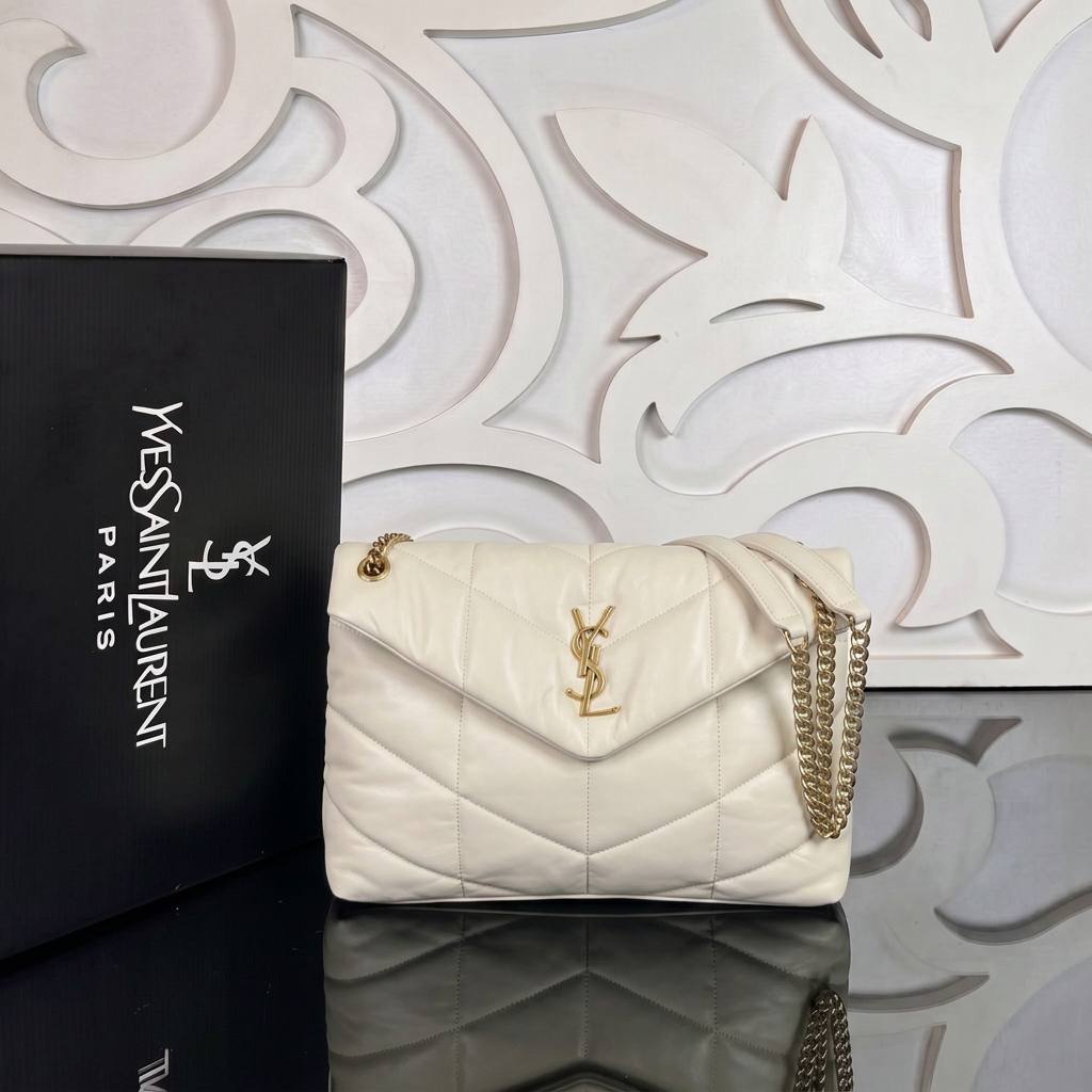 LouLou Puffer Bag Large | Cream