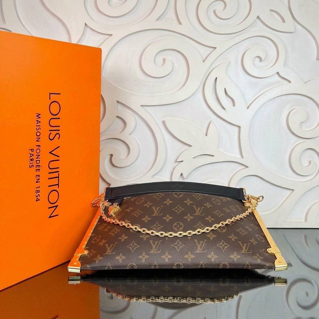 Lucky Trunk Bag | Brown Monogram | bottom view