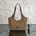 Mercato Tote Bag | Beige GG Canvas | front view