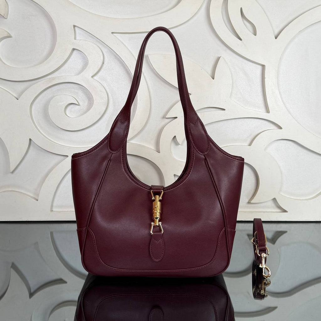 Mercato Tote Bag | Burgundy | front view