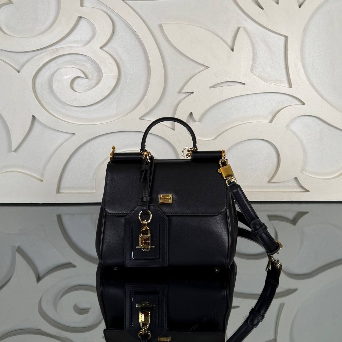 My Sicily Handbag | Black | front view