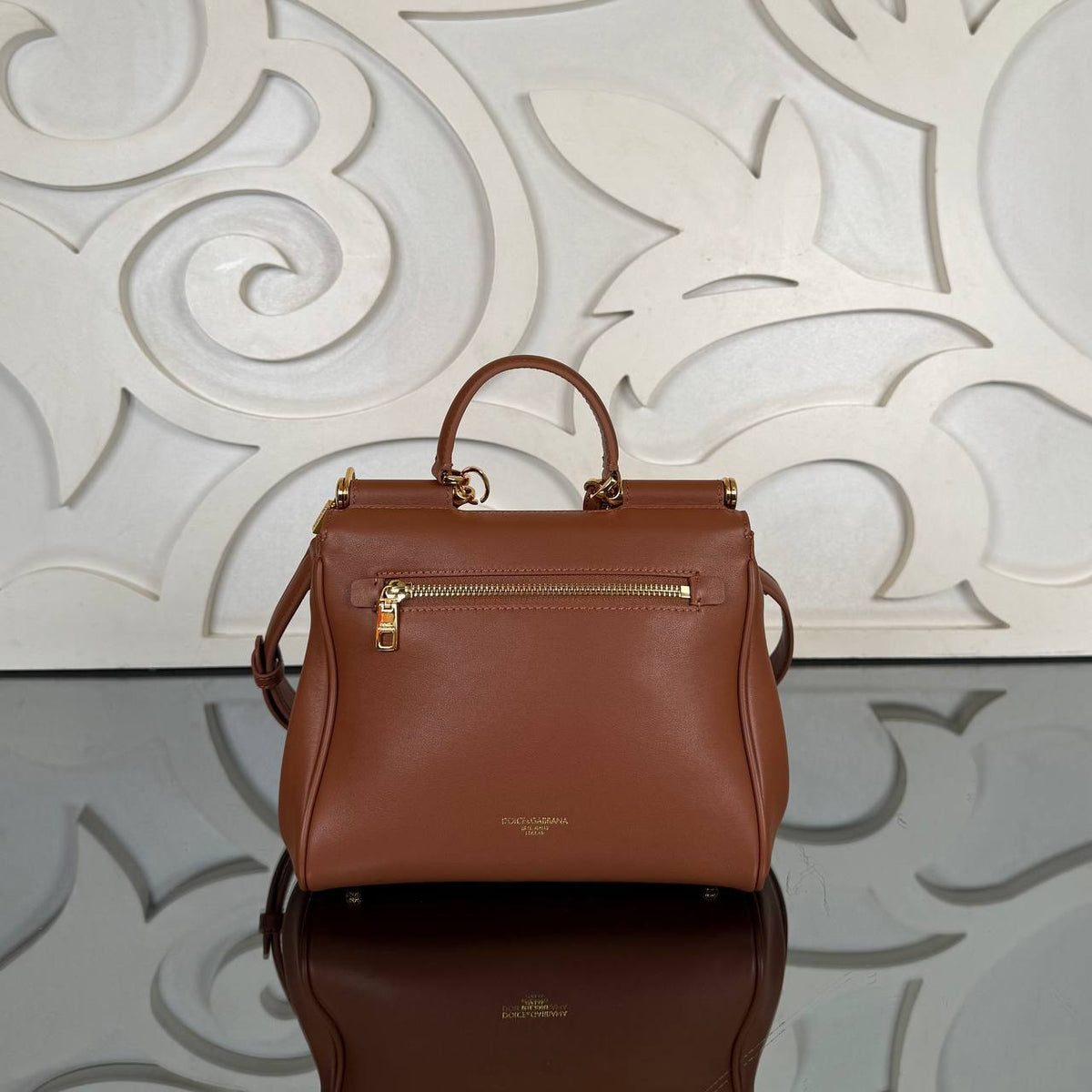 My Sicily Handbag | Brown | back view