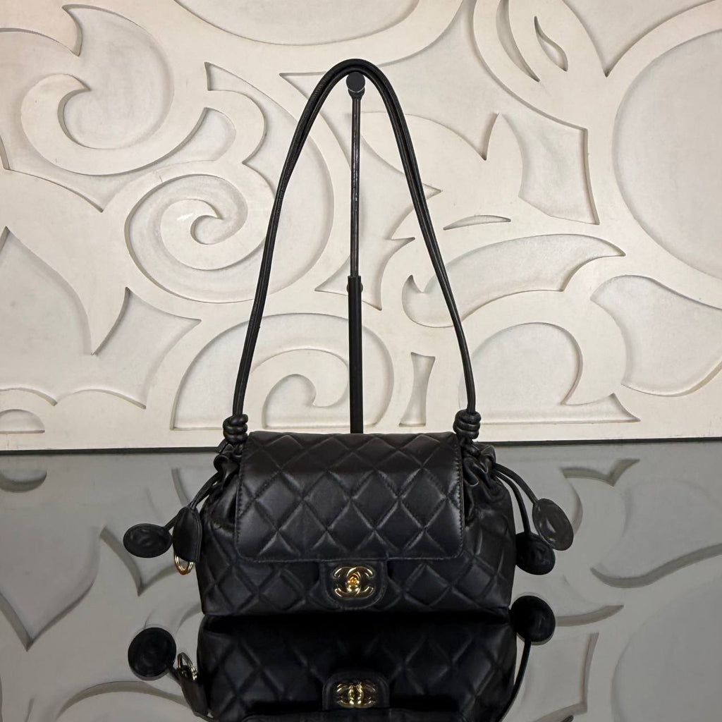 Clutch with Leather Strap