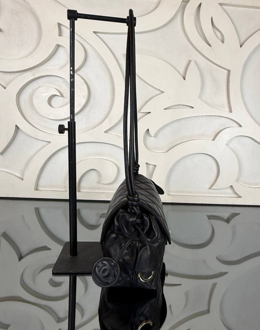 Clutch with Leather Strap