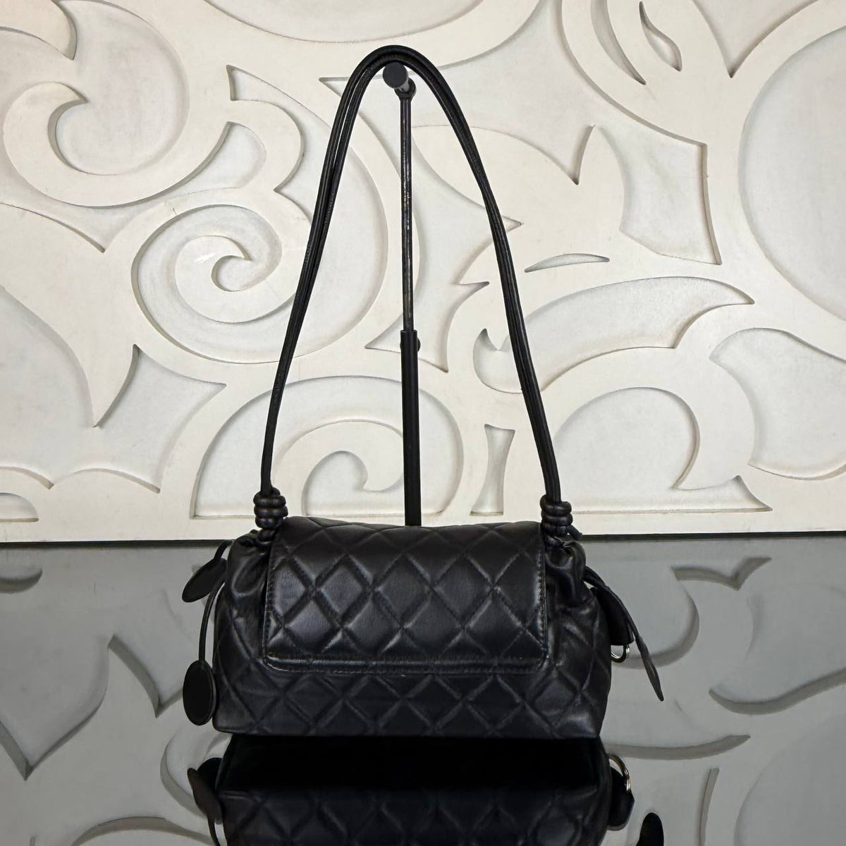 Clutch with Leather Strap