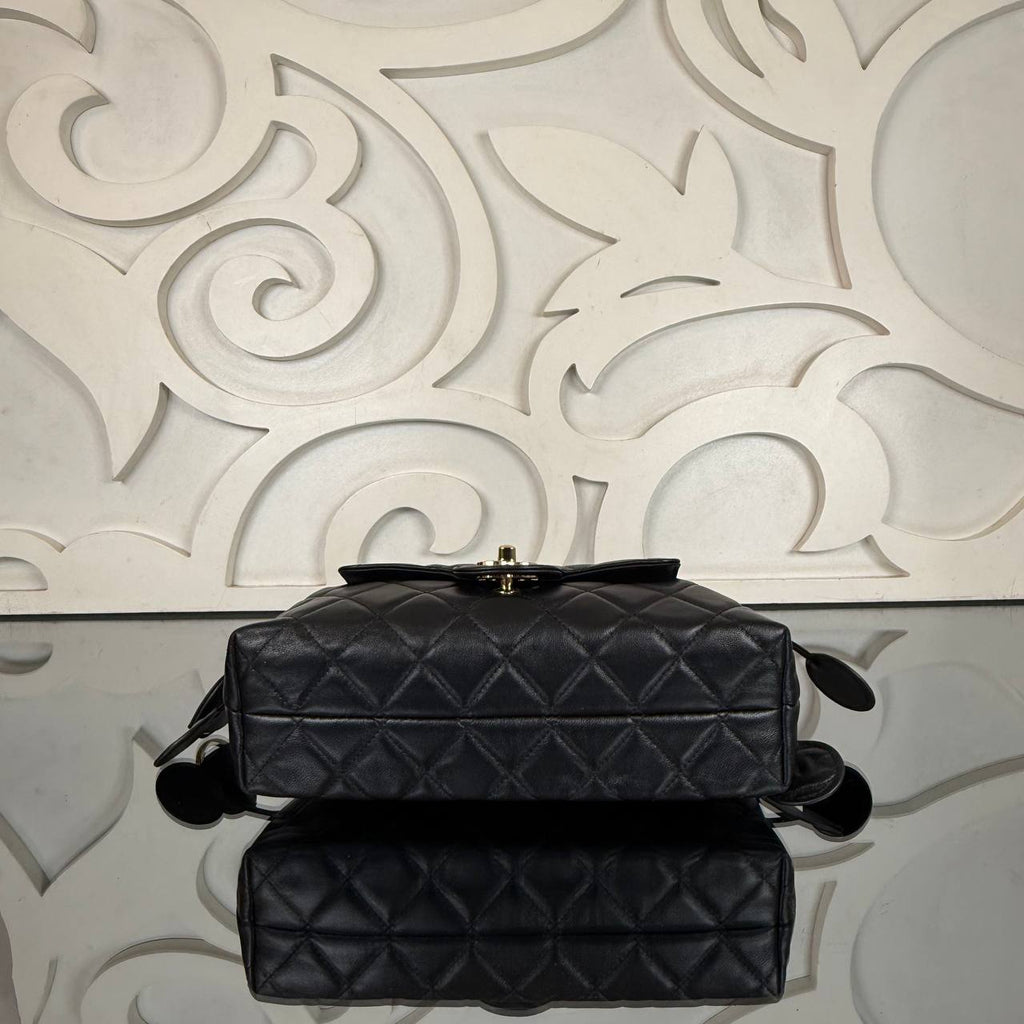 Clutch with Leather Strap