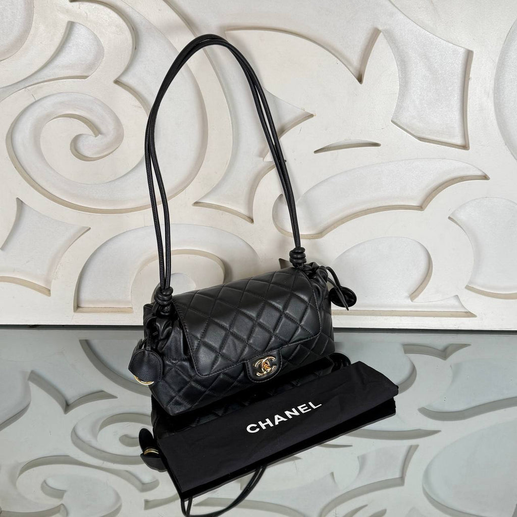 Clutch with Leather Strap