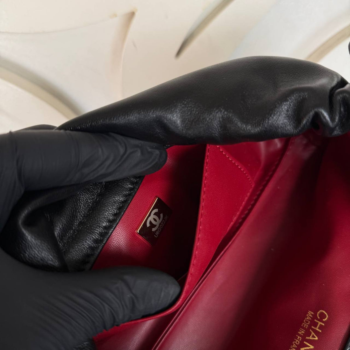 Clutch with Leather Strap