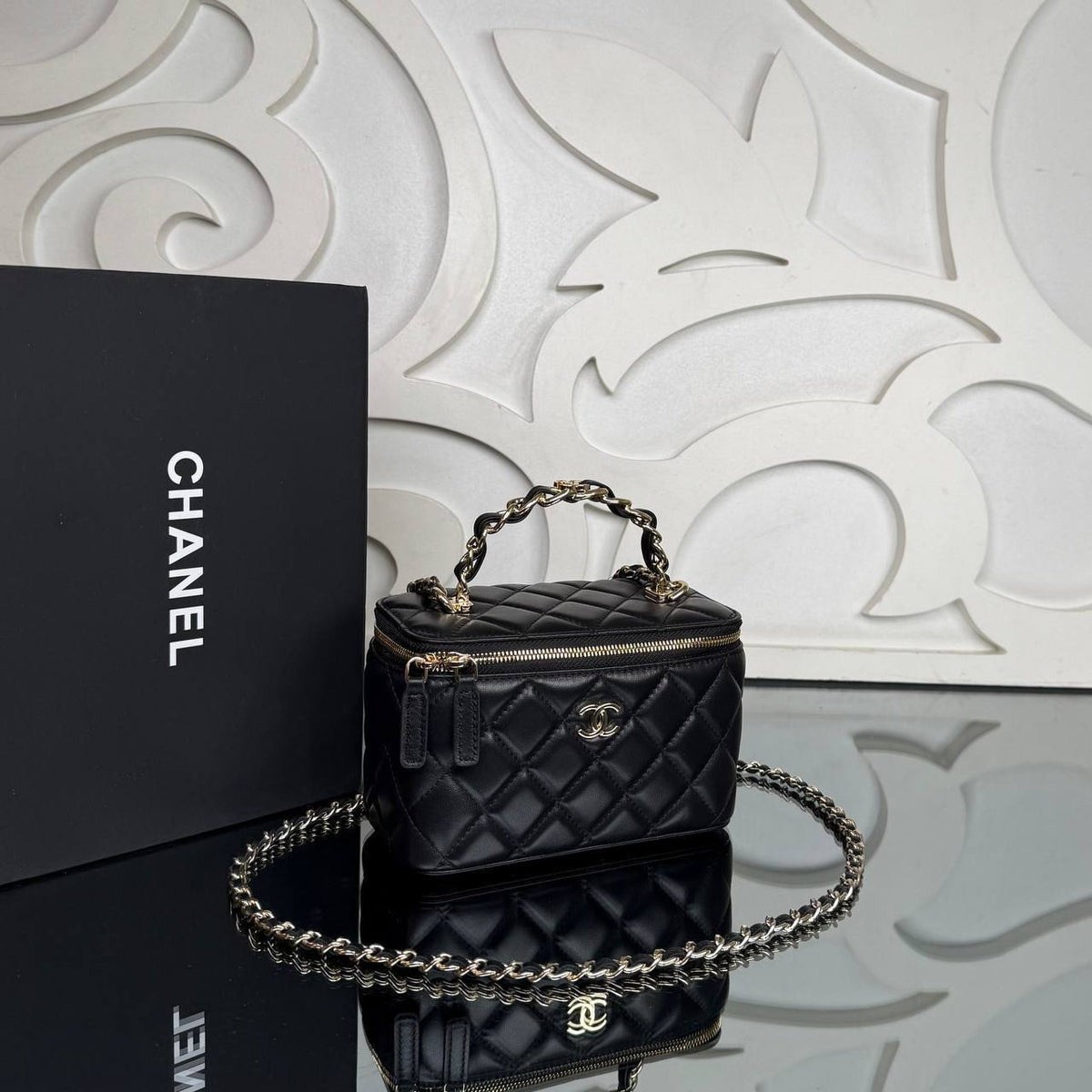 Small Top Handle Vanity Bag