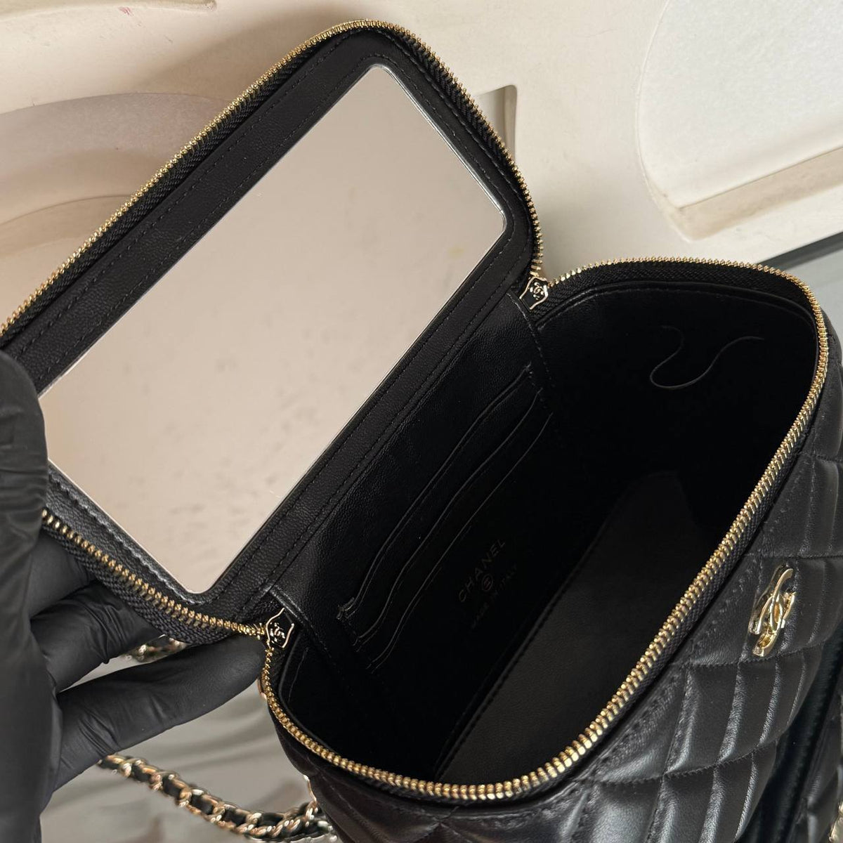 Small Top Handle Vanity Bag
