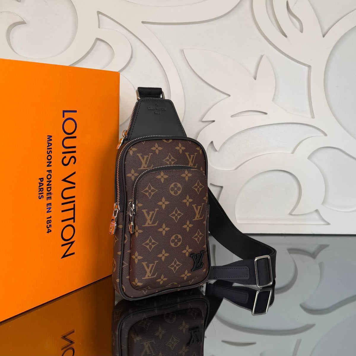 Avenue Sling Bag | Brown Monogram | angle