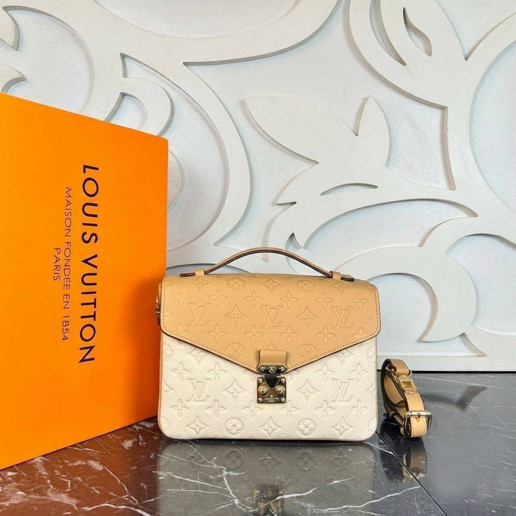 Pochette Métis Bag | Ivory and Tan | front view