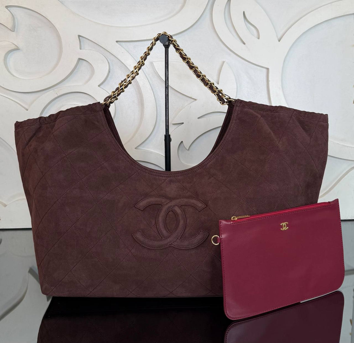 Chocolate Brown Suede
