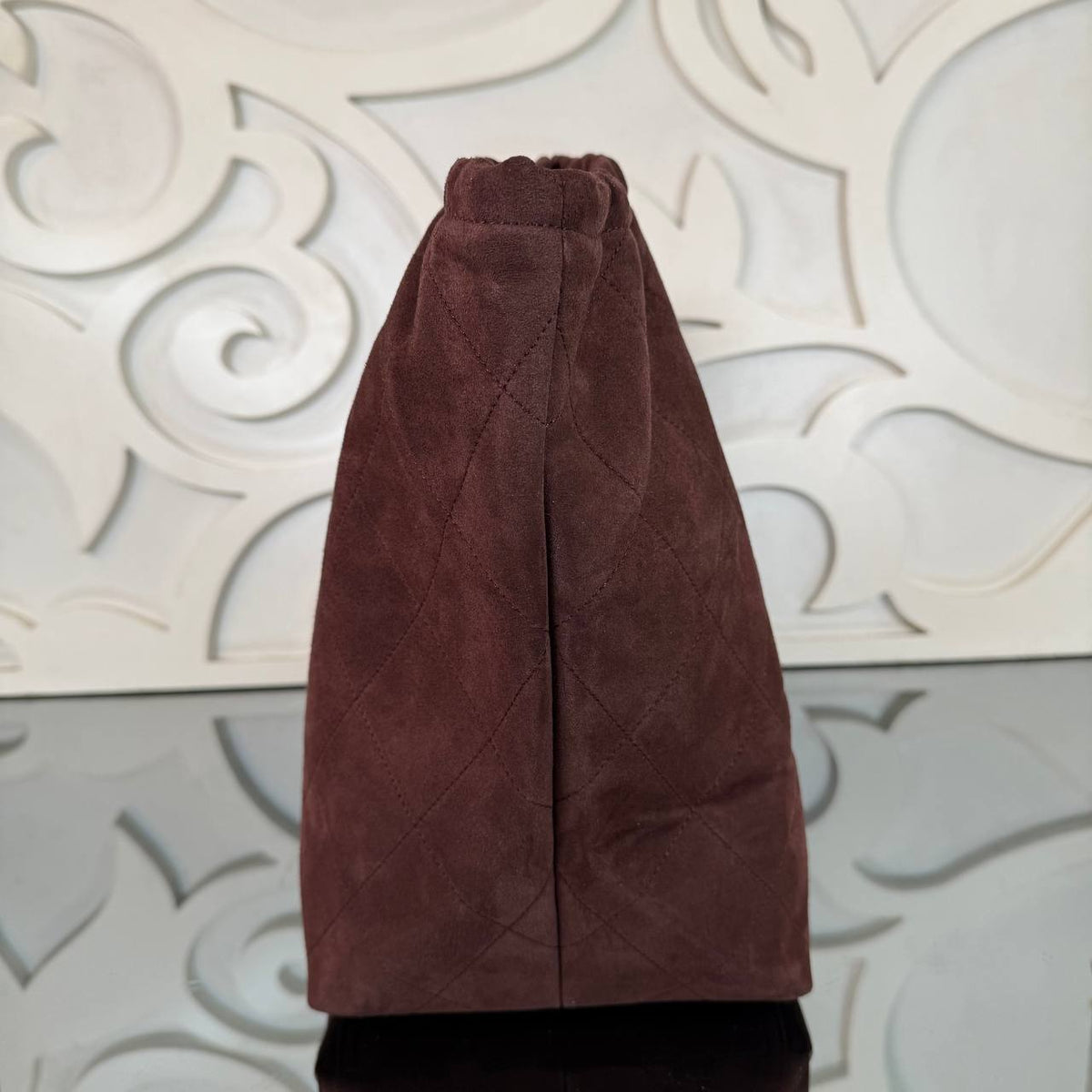 Chocolate Brown Suede side