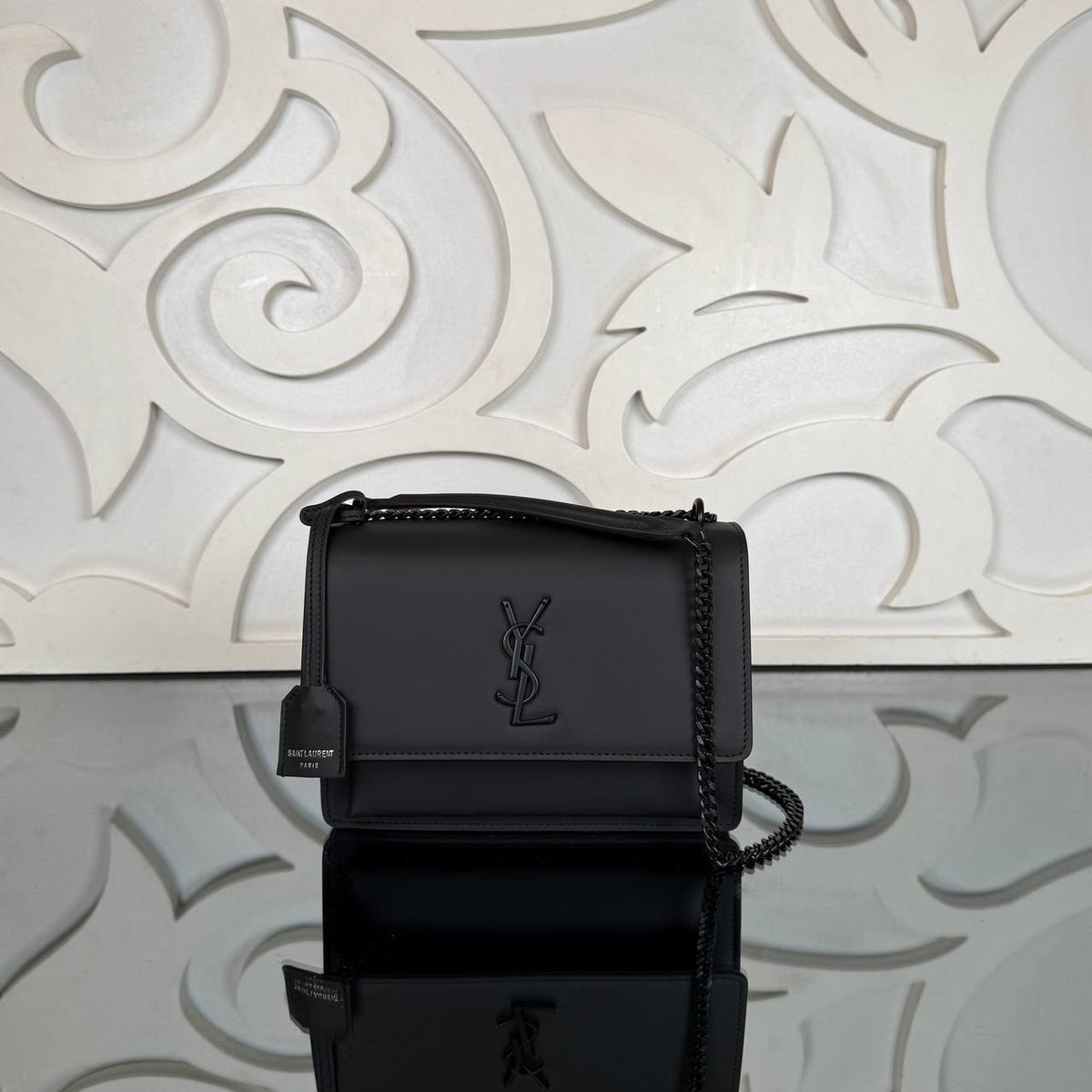 Sunset Bag | Black – Black Hardware | front view