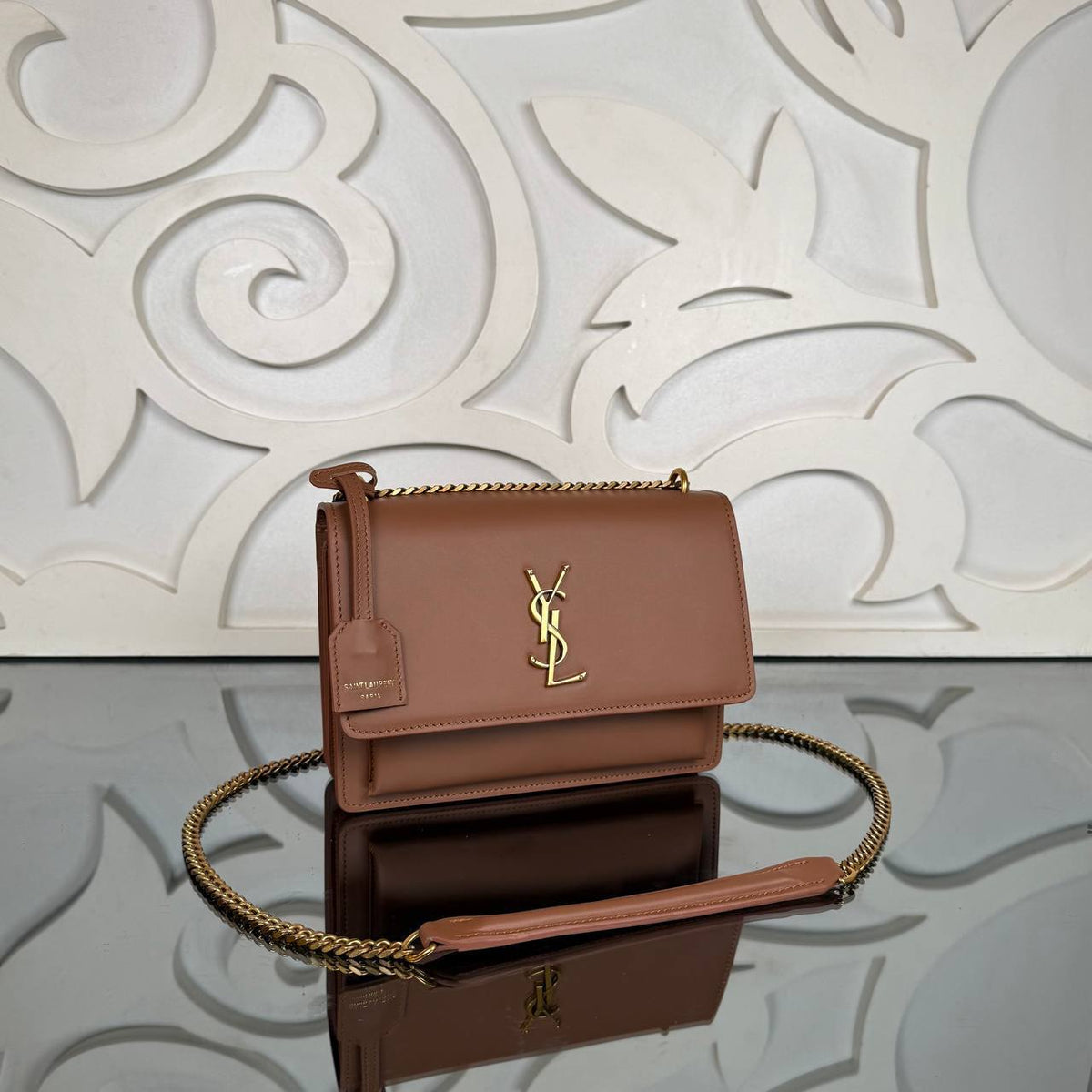Sunset Bag | Tan | angled view